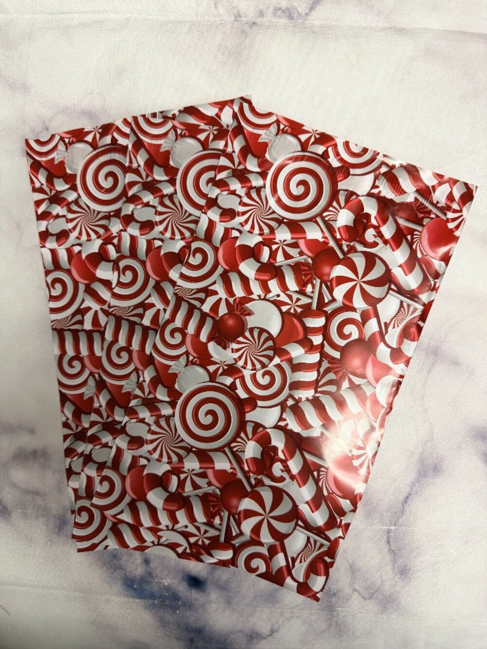 40 Candy Canes Designer 6x9 polymailers